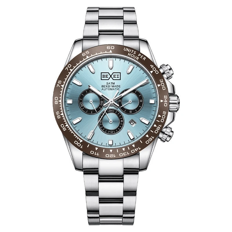 BEXEI/彼赛海洋之心系列多功能全自动男士机械腕表