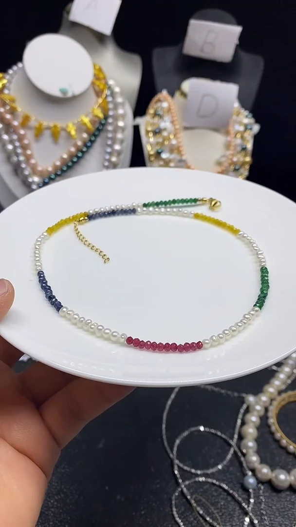 淡水珍珠未镶嵌颈饰多人