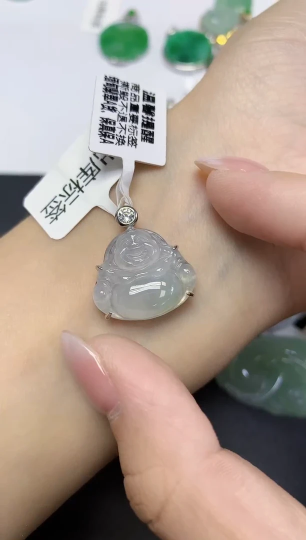 颈饰未镶嵌翡翠天然缅甸翡翠A货多样性发一件