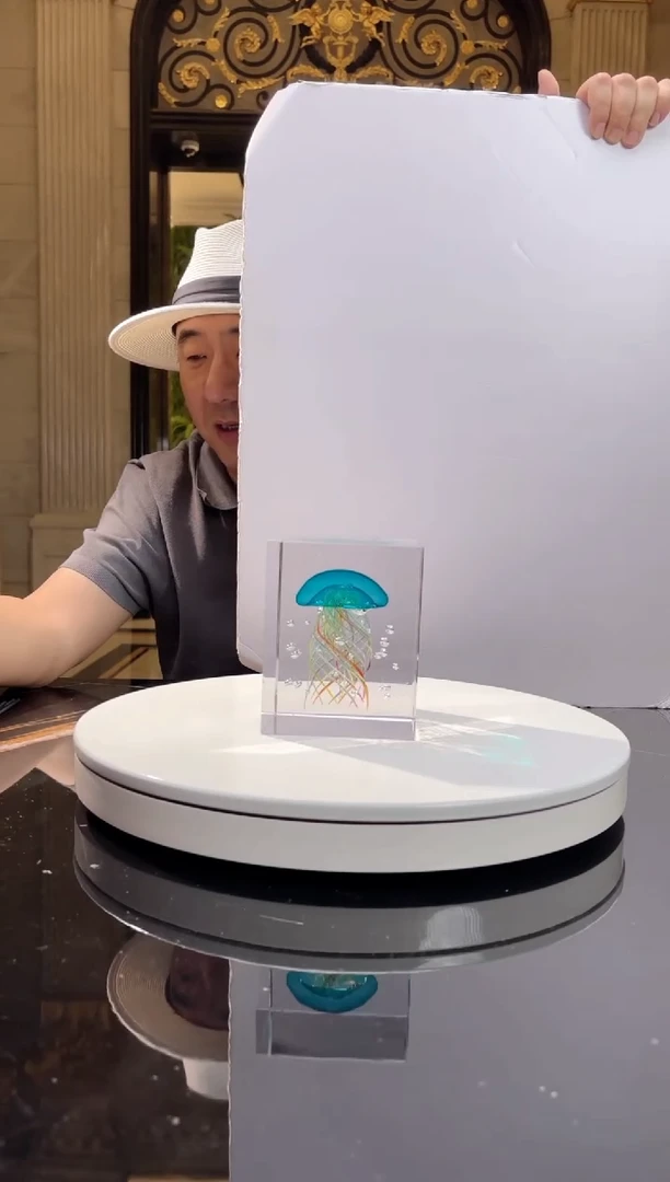 摆件AJ05040蓝水母艺术摆件