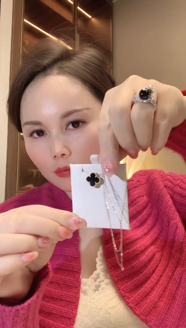 【闪购商品】翡翠项链18K金镶嵌D96 翡翠