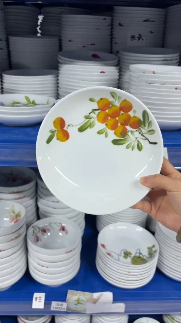 景德镇手绘釉中彩（食品级）浅盘