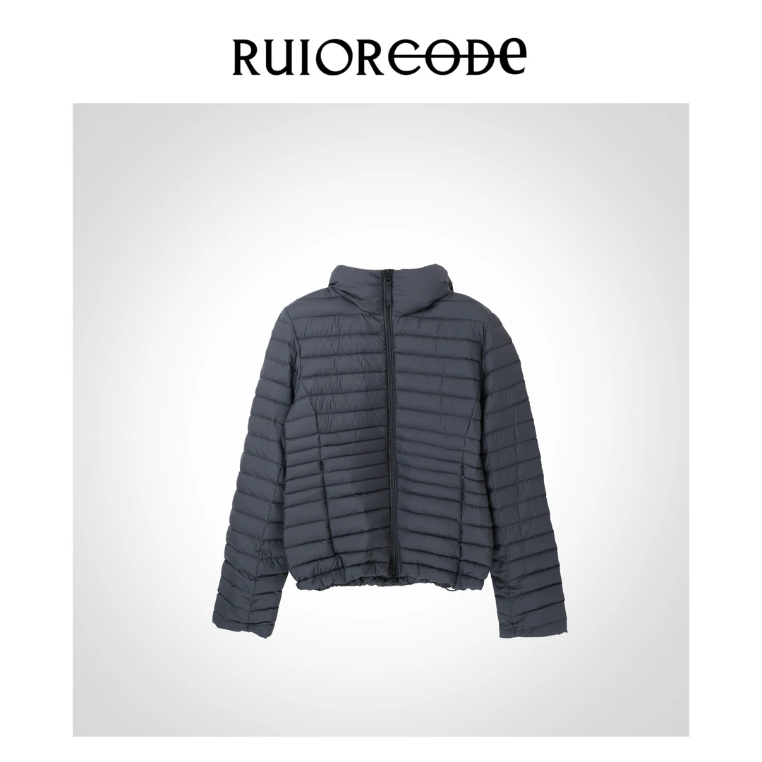 【RUIORCODE】简约百搭立领设计拉链闭合排骨羽绒服 理性消费#