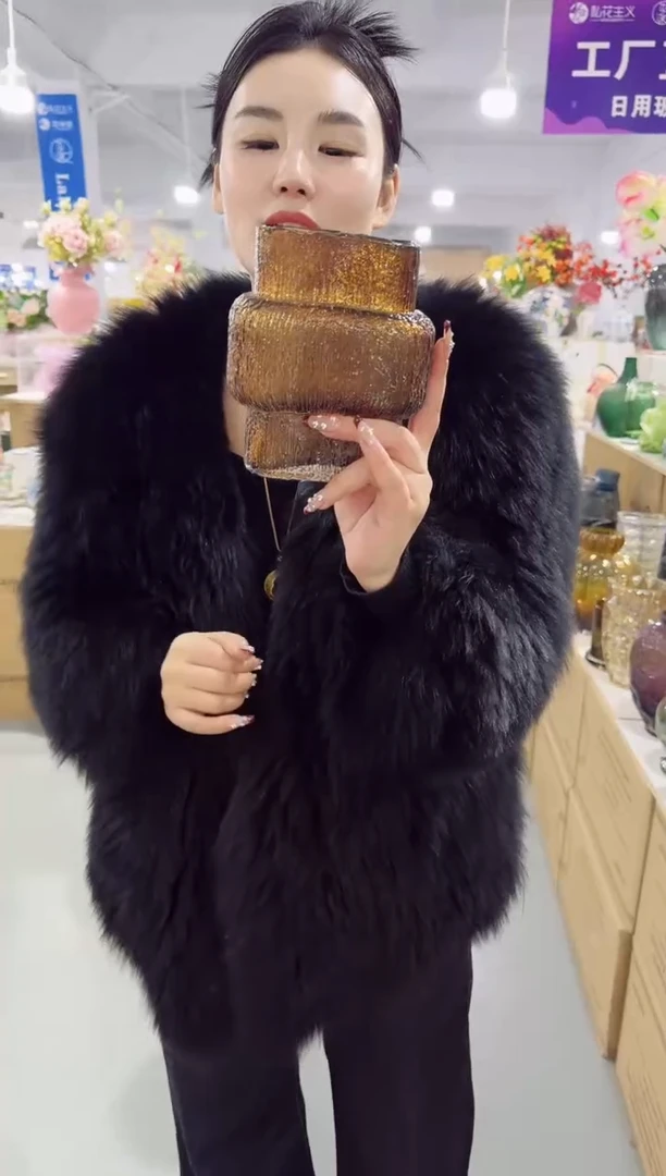 【闪购商品】无铅玻璃UU外贸仓-微瑕花瓶--4R93