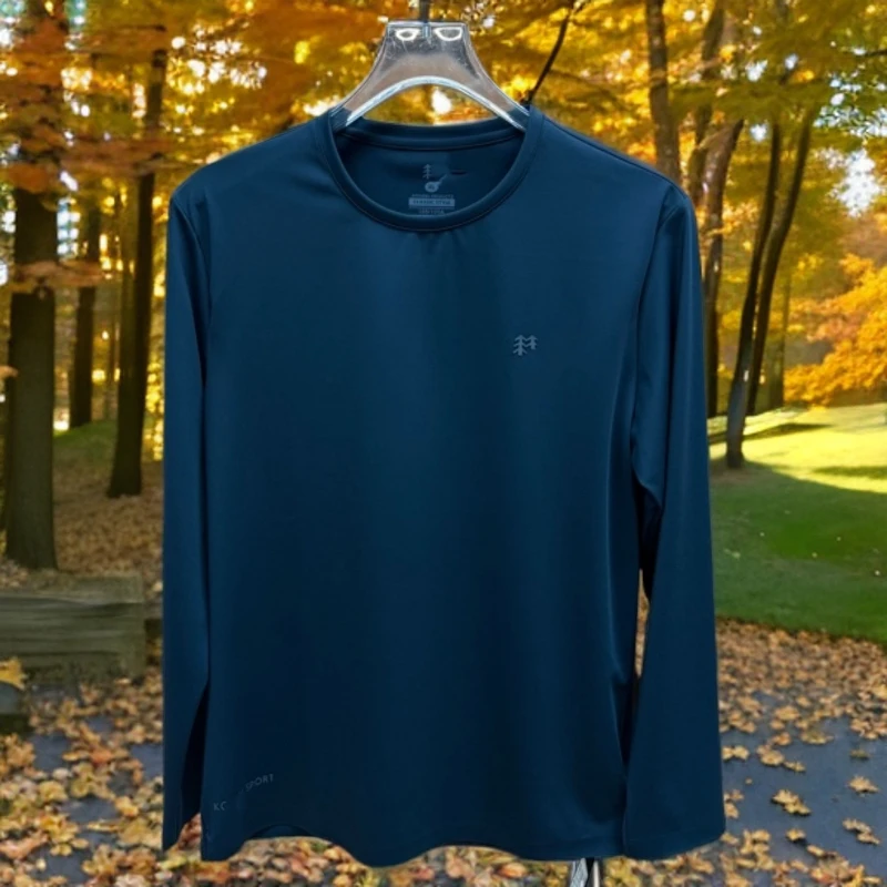 J秋冬男士卫衣男T恤休闲商务圆领长袖时尚上衣保暖秋色