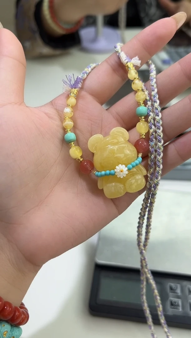 裸石琥珀未镶嵌琥珀蜜蜡吊坠