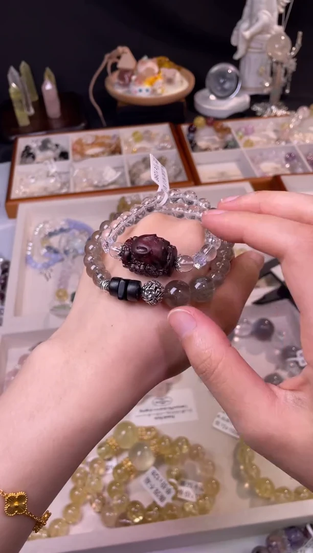 水晶手链未镶嵌1086多样性发货