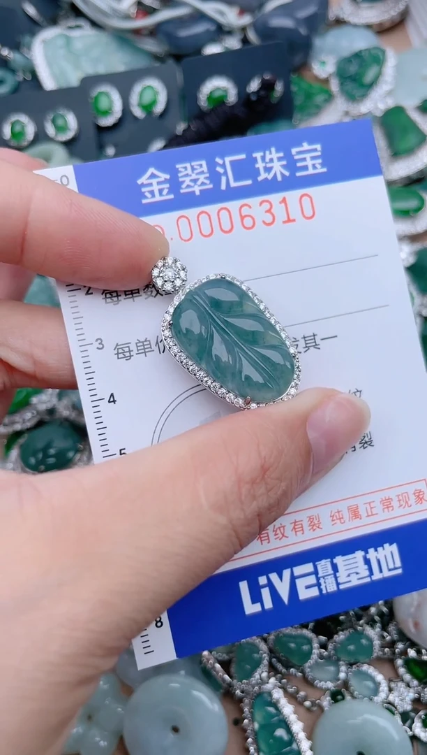 翡翠未镶嵌颈饰6310.......1