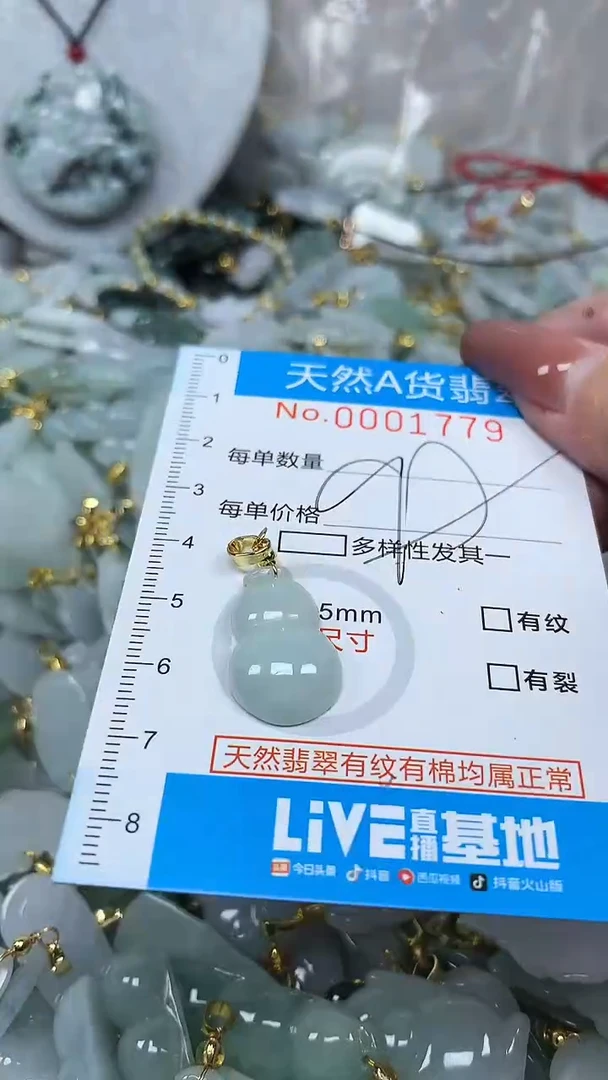 翡翠未镶嵌颈饰净货挂件-1779