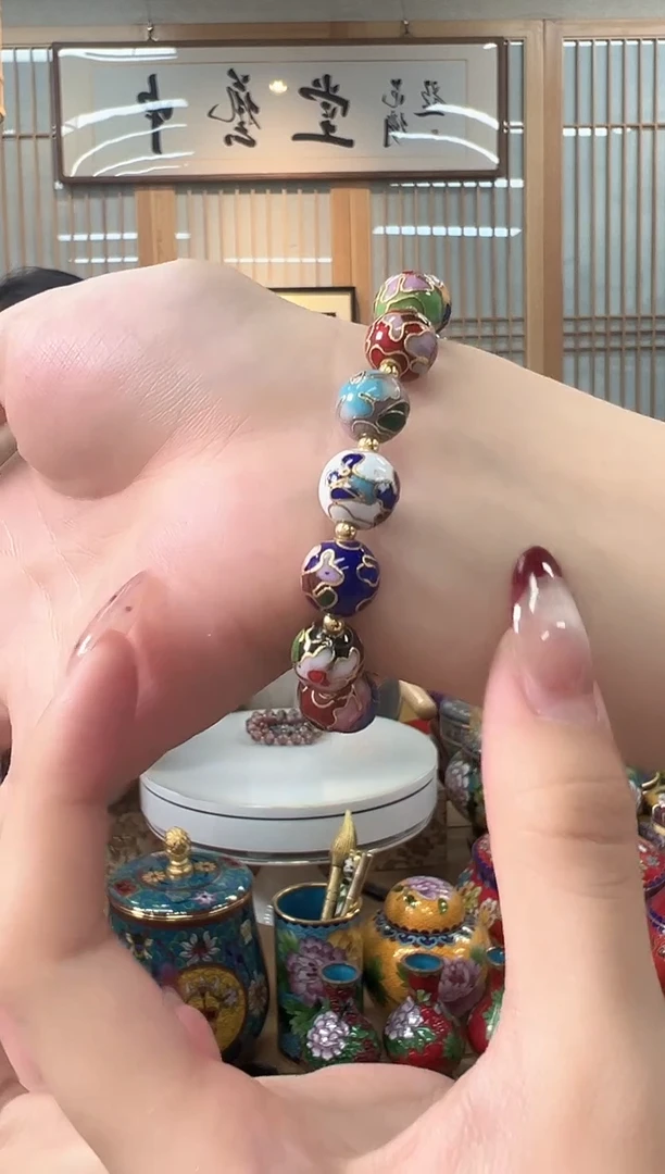 【闪购商品】景泰蓝手串10号七彩色