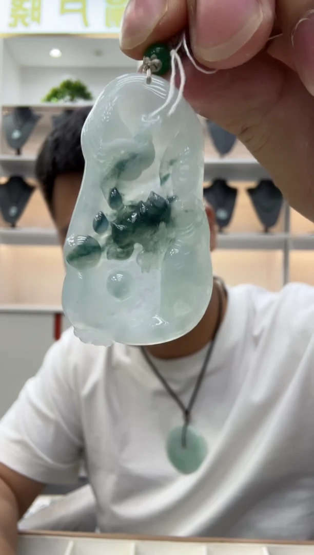 未镶嵌挂件翡翠天然翡翠A货孤品一件