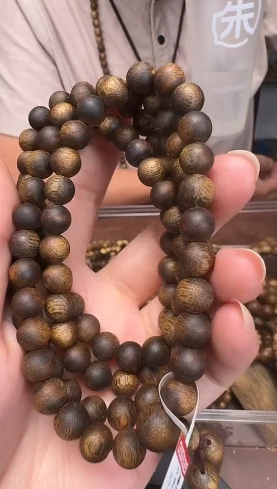 手串沉香海南绿奇楠0.8的30克