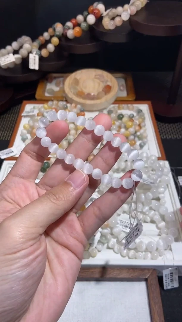 未镶嵌手串水晶22号链接-7咪+ 兔毛水晶手串