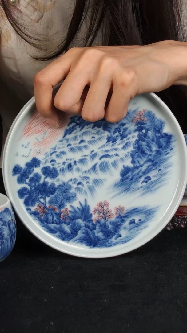 摆件景德镇景琳藏旭日东升壶承