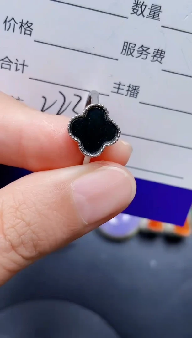 银S925镶嵌戒指翡翠223