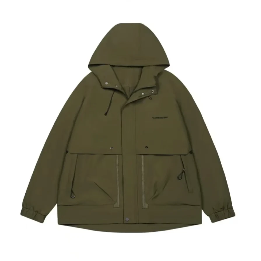 DJ606绿G-野营户外工装休闲透气春秋冲锋衣夹克百搭外套
