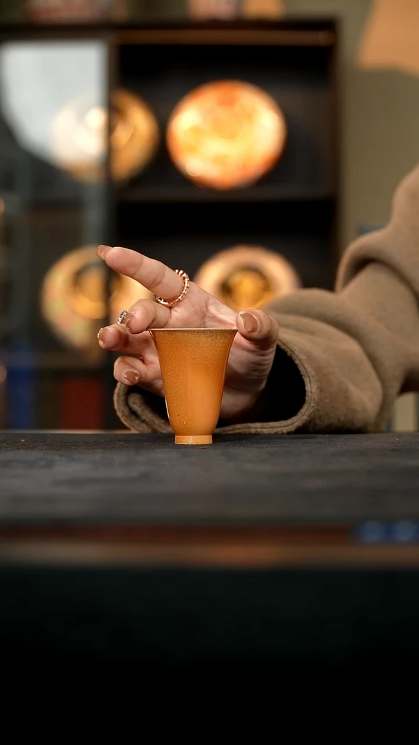 厚山柴烧金丝楠木落灰闻香杯微瑕体验款