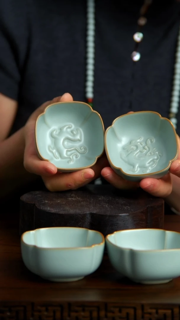 杯四神杯（青龙、白虎、朱雀、玄武）