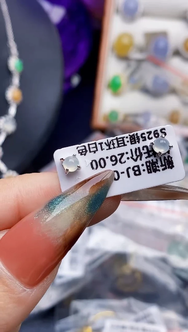 银S925镶嵌戒指翡翠0132