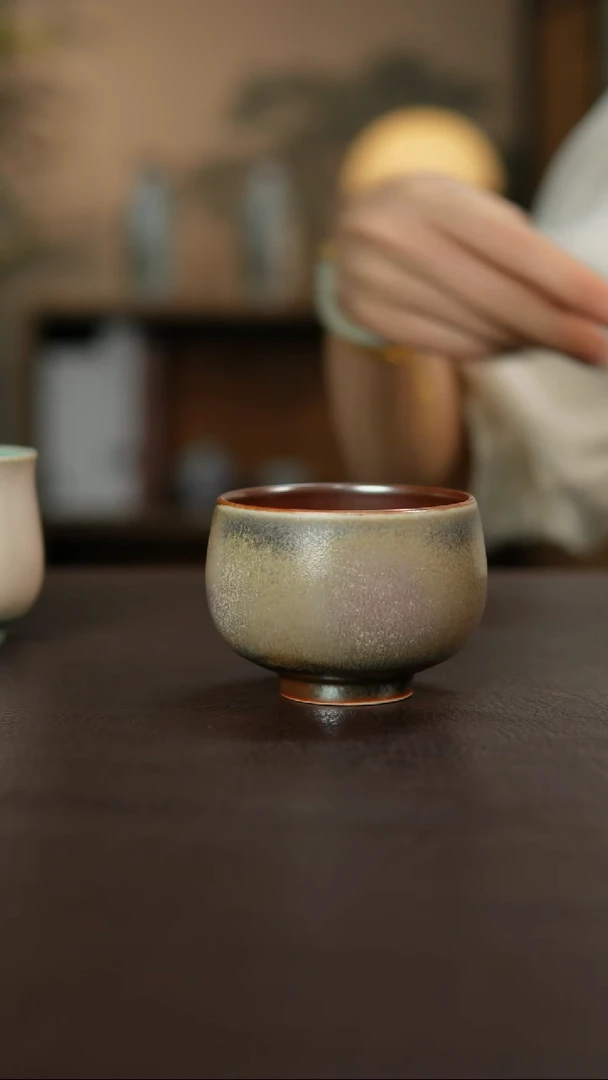 杯景德镇陶瓷杯碗柴烧瑕疵