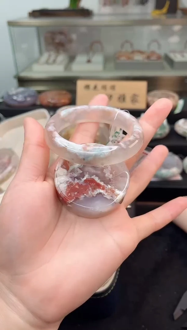 未镶嵌手镯石英质玉55圈口（赠品镯心）36568157