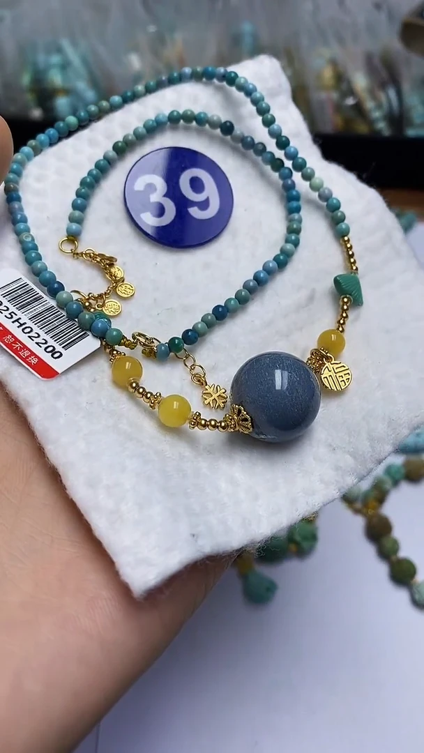 【闪购商品】绿松石项链银S925镶嵌39