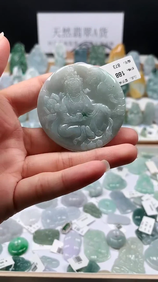 吊坠(不含链)未镶嵌翡翠29 普贤菩萨吊坠（龙，蛇）