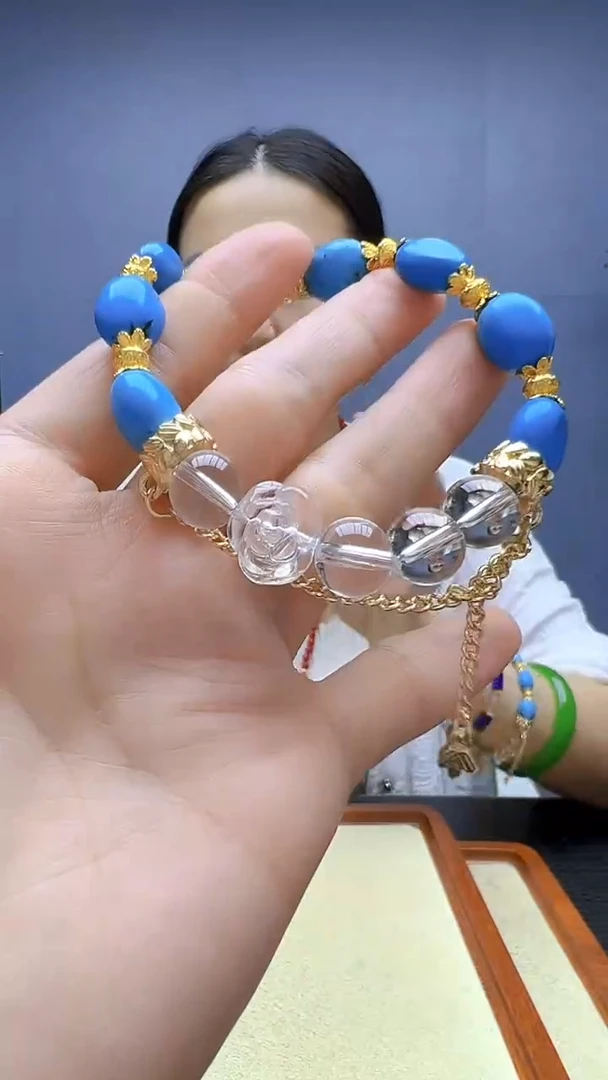 颈饰14K金镶嵌水晶随昔diy颈饰