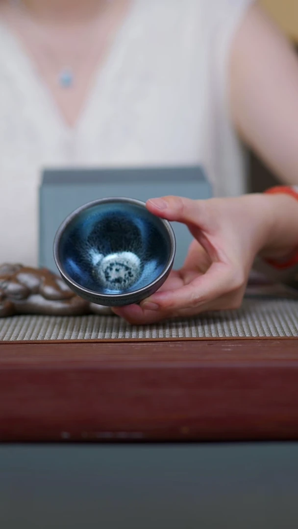 茶壶紫砂01-微瑕建盏柴烧主人杯