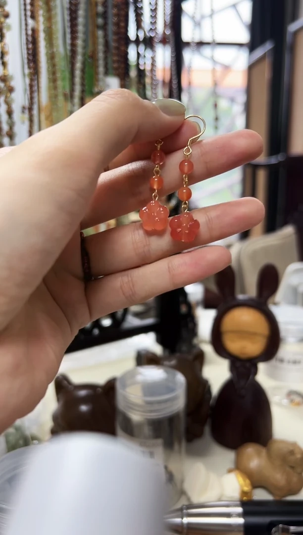 贝壳手串/手链小花耳饰