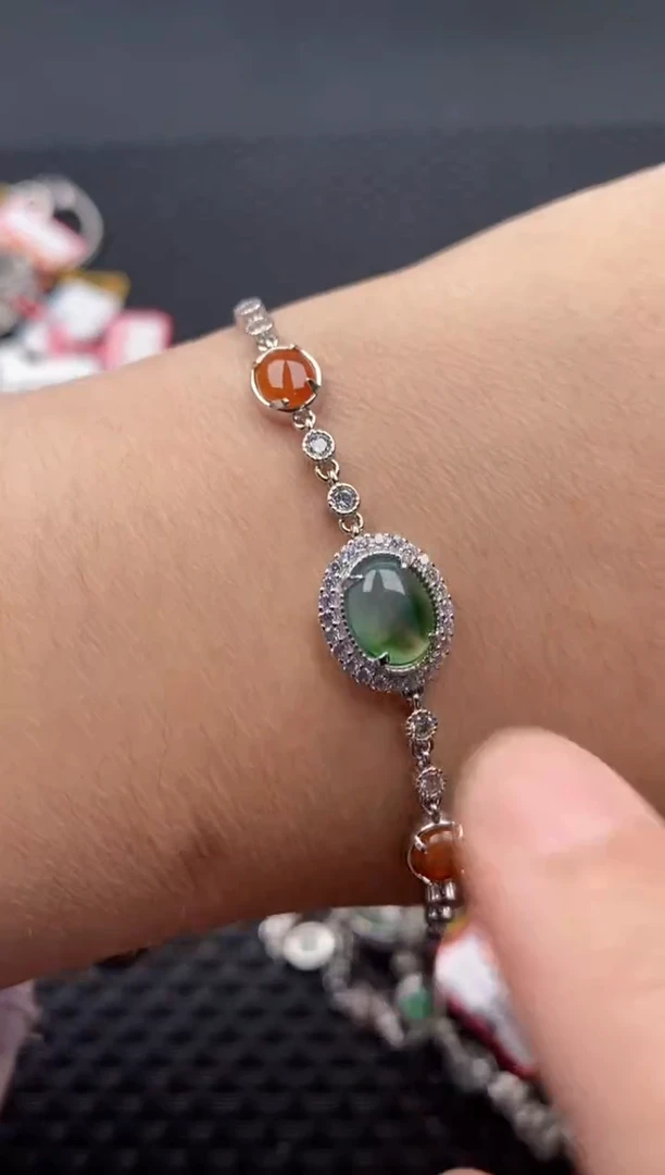 【闪购商品】翡翠戒指银S925镶嵌11111111-2