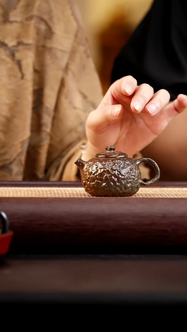 茶壶紫砂柴烧降坡泥供春