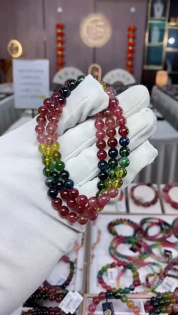 三圈手串未镶嵌碧玺（多样性发一条）xion