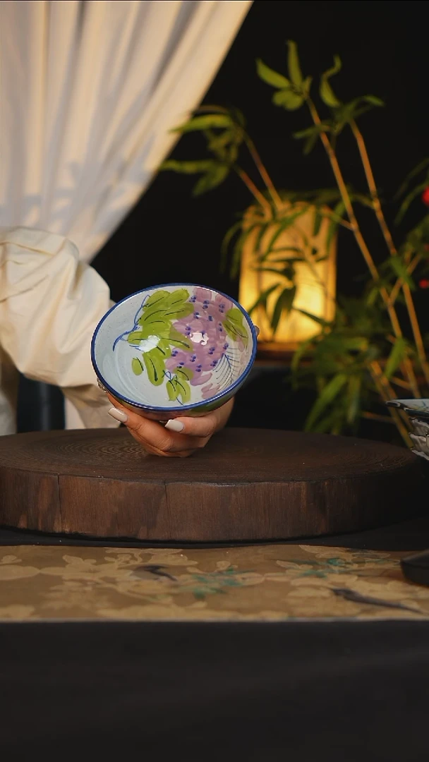 碗景德镇手工手绘高温陶瓷可进蒸箱烤箱洗碗机