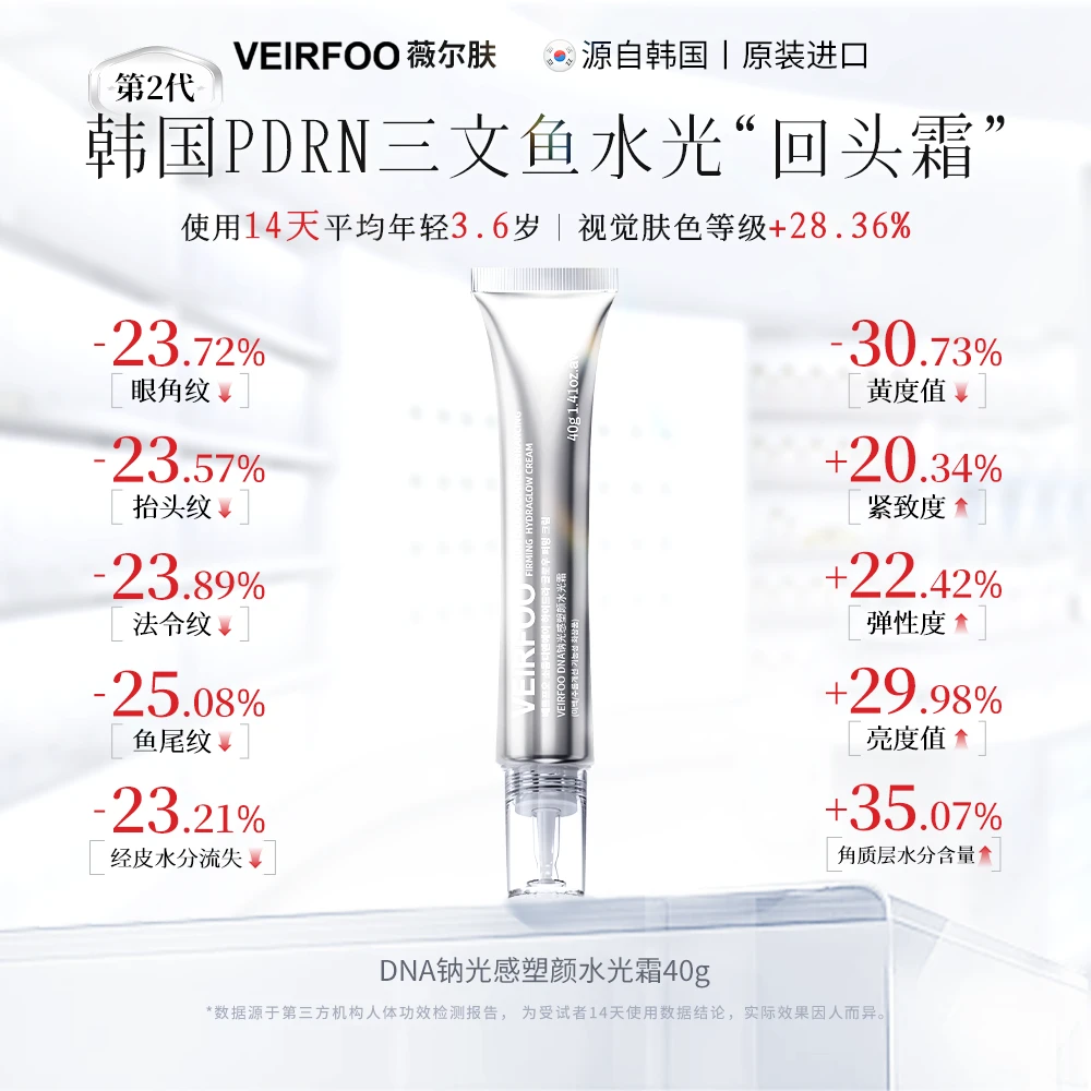 韩国VEIRFOO原装进口 DNA钠光感塑颜水光霜TY1