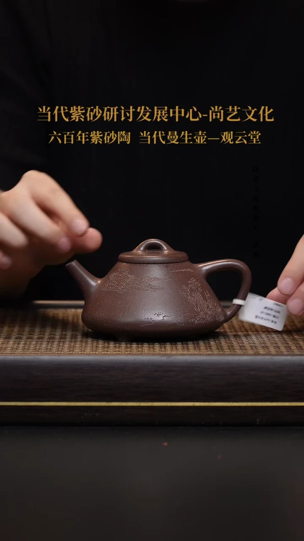 茶壶紫砂紫砂壶子冶石瓢
