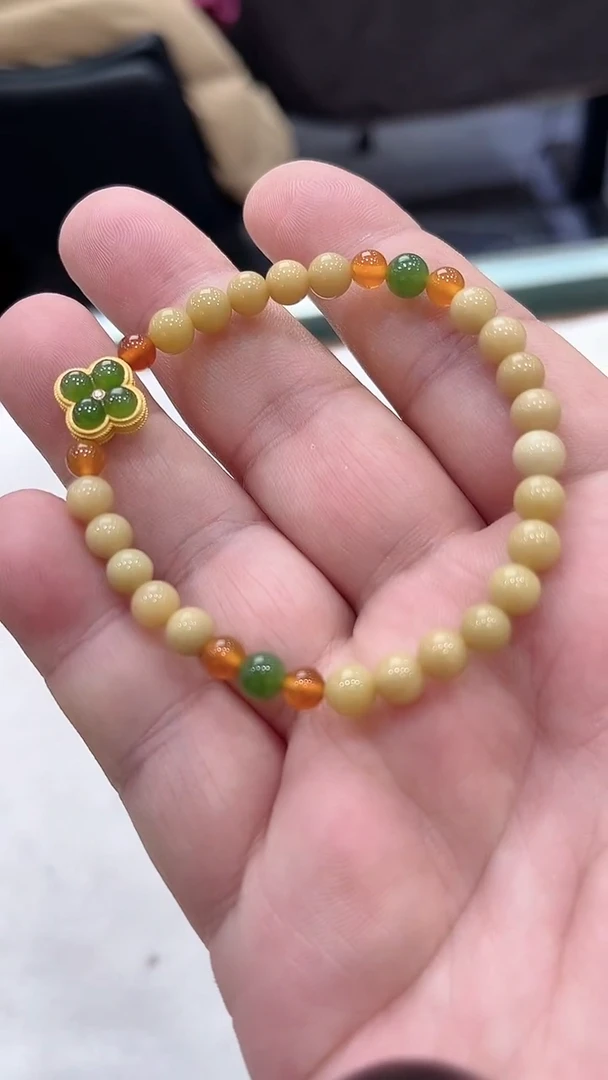 【闪购商品】蛋白石手串未镶嵌多样性发其一25021501