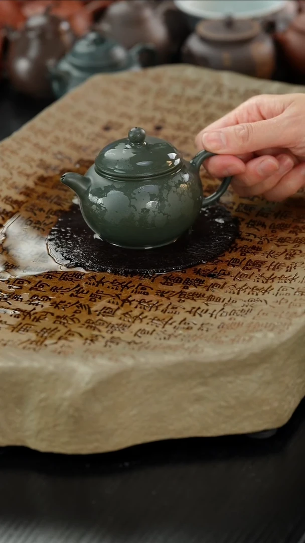 【闪购商品】紫砂茶壶lx绿泥圆珠140cc