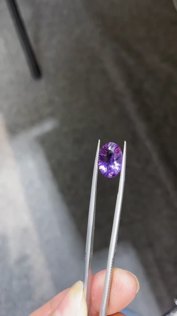 未镶嵌笔搁紫晶天然裸石