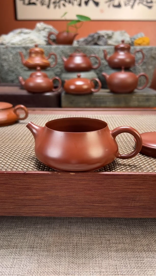 茶壶紫砂汉瓦壶 全手工超薄胎