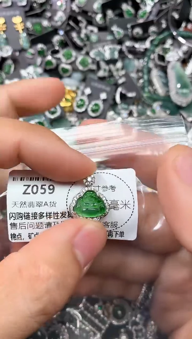 翡翠未镶嵌颈饰Z059吊坠