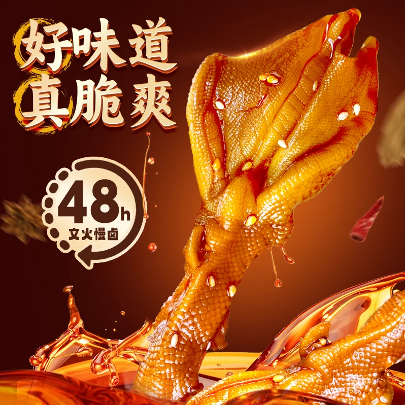 煮食爷煮食爷川香红油脆爽鸭掌与贡菜冷吃双拼美味组合