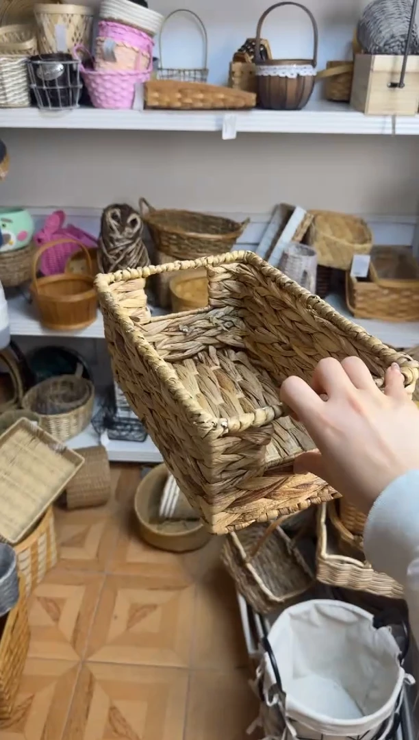 s****r微瑕捡漏长方形葫芦草小筐