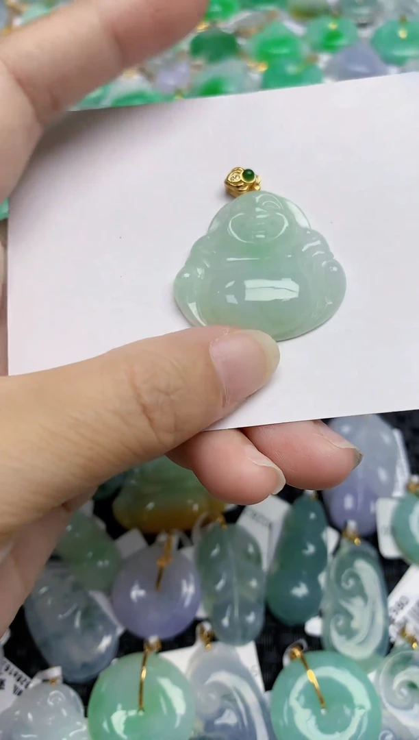 翡翠未镶嵌颈饰天然翡翠A货