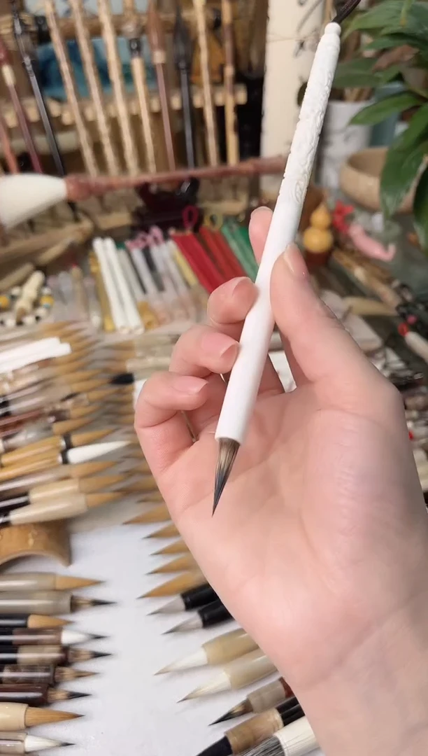 【清水试笔，拒绝蘸墨】墨琳笔庄毛笔1支驼骨
