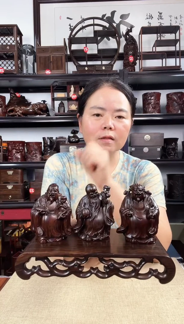 木1221+福禄寿老李红木工艺品