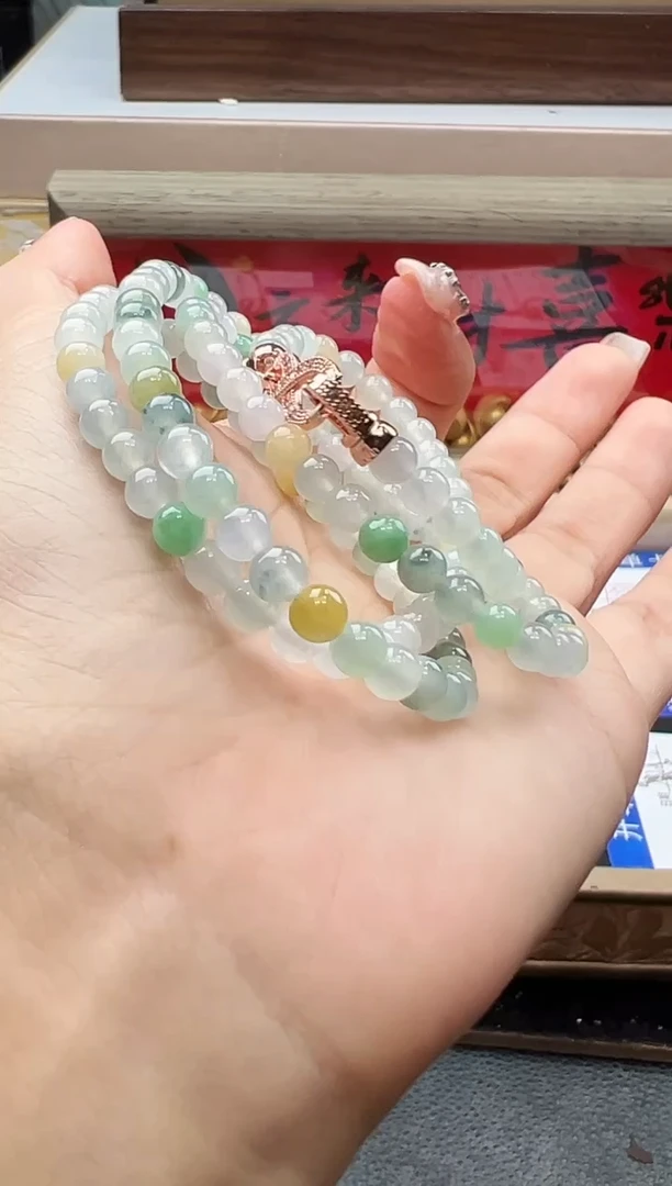 未镶嵌手串翡翠勿拍