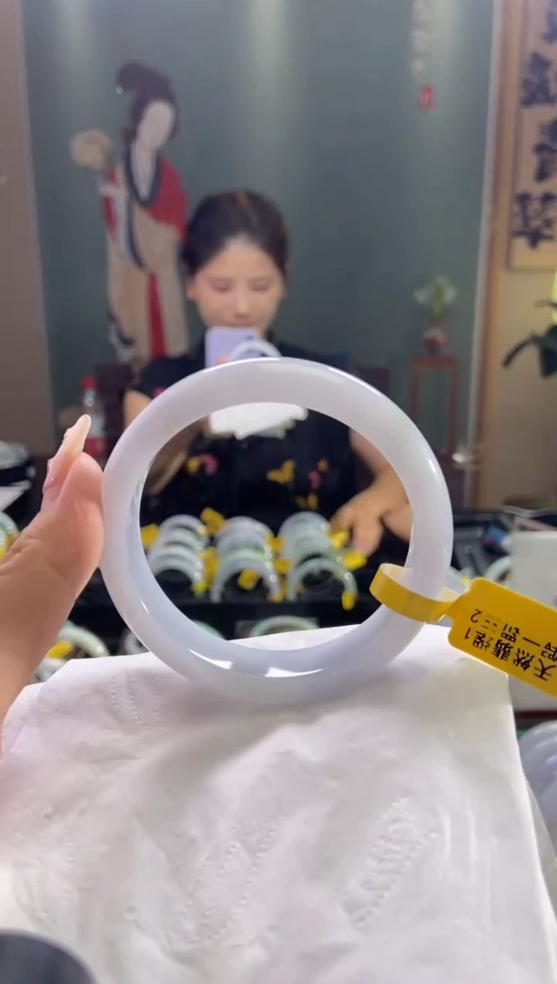 未镶嵌手镯翡翠蓝*多圈口x54-55