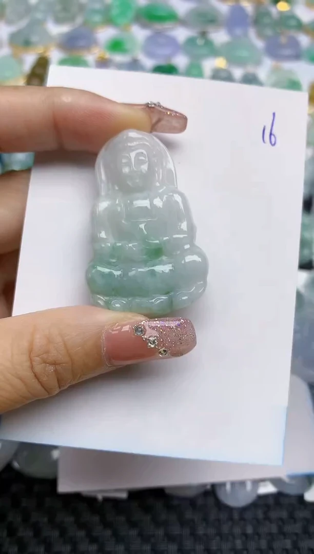 【闪购商品】翡翠挂件未镶嵌天然A货翡翠 16