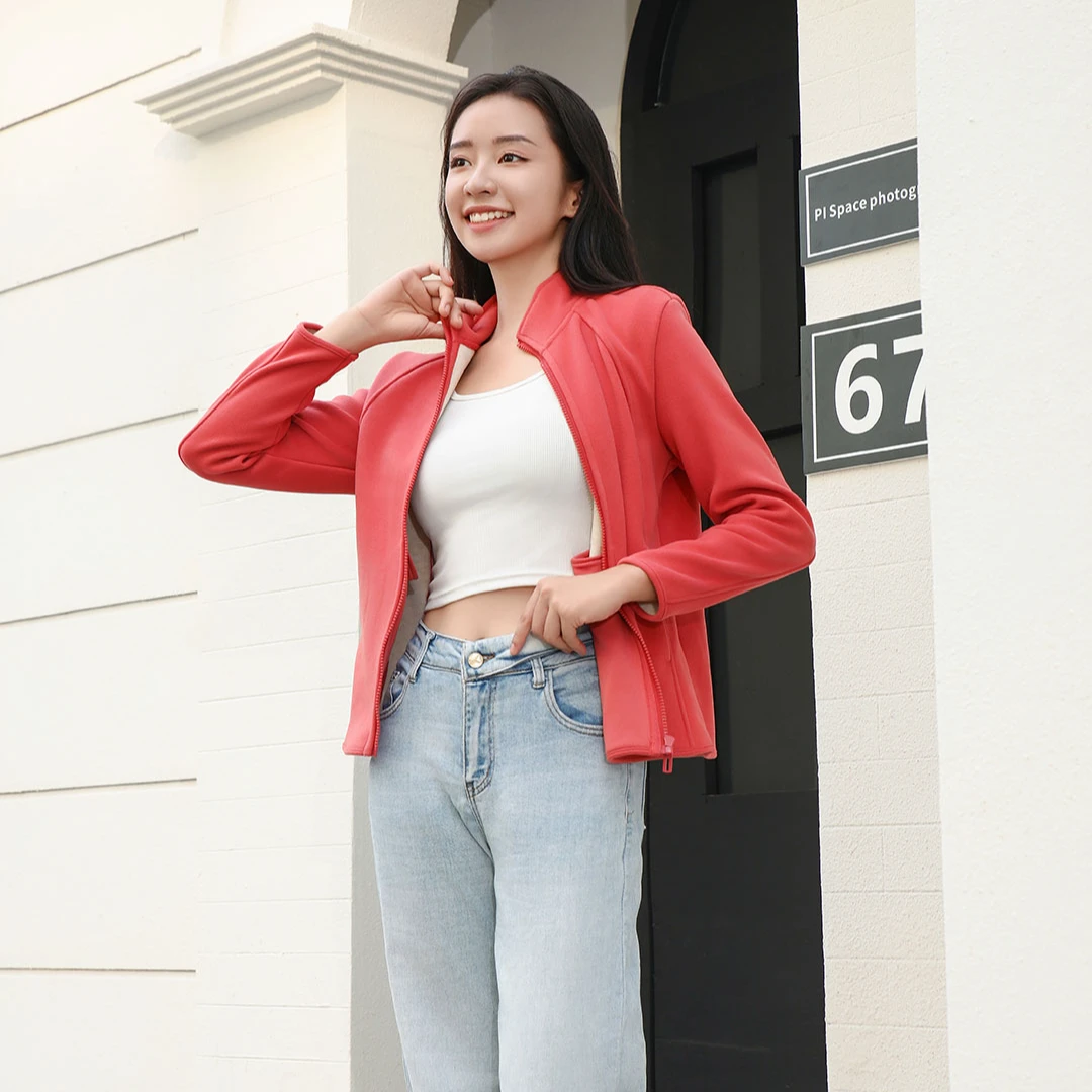 软糯甲！时尚立领轻盈修身柔软舒适百搭情侣款外套6808/6809.TB